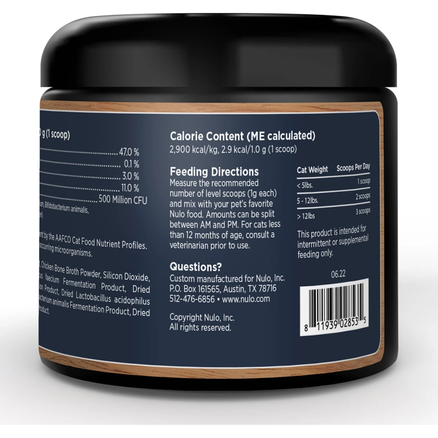 Nulo Functional Gut Health Powder Supplement For Cats, 4.23-oz 4 Nulo Functional Gut Health Powder Supplement For Cats, 4.23-oz - Image 2