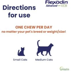 Vetoquinol Flexadin With UCII Cat Supplement, 1.59-oz Bag, 30 Count -Meow Meals 750846 PT4. AC SS1800 V1700689365