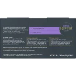 Reveal Natural Limited Ingredient Grain-Free Chicken & Tuna In Broth Variety Pack Wet Kitten Food, 2.47-oz, Case Of 8 10 Reveal Natural Limited Ingredient Grain-Free Chicken & Tuna In Broth Variety Pack Wet Kitten Food, 2.47-oz, Case Of 8 -Meow Meals 752510 PT1. AC SS1800 V1674069749