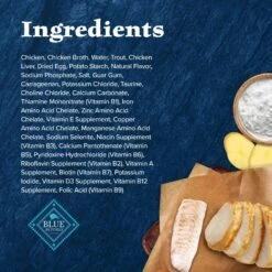 Blue Buffalo Wilderness Wild Delights Flaked Chicken & Trout Grain-Free Canned Cat Food -Meow Meals 75646 PT4. AC SS1800 V1646779591