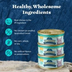 Blue Buffalo Wilderness Wild Delights Flaked Chicken & Trout Grain-Free Canned Cat Food -Meow Meals 75646 PT5. AC SS1800 V1646781390
