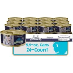 Blue Buffalo Wilderness Mature Chicken Recipe Grain-Free Canned Cat Food -Meow Meals 75647 PT1. AC SS1800 V1646779294