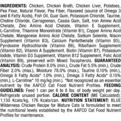 Blue Buffalo Wilderness Mature Chicken Recipe Grain-Free Canned Cat Food -Meow Meals 75647 PT2. AC SS1800 V1646787988