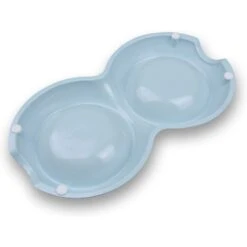 Van Ness Ecoware Double Dish With Non-Skid Silicone -Meow Meals 756870 PT4. AC SS1800 V1674491374
