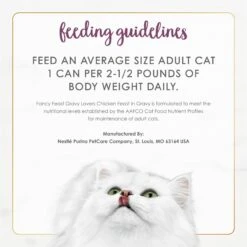 Fancy Feast Gravy Lovers Chicken Feast In Grilled Chicken Flavor Gravy Canned Cat Food -Meow Meals 75964 PT8. AC SS1800 V1682699016