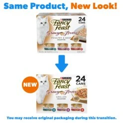 Fancy Feast Gravy Lovers Poultry & Beef Feast Variety Pack Canned Cat Food -Meow Meals 75978 PT2. AC SS1800 V1690484481