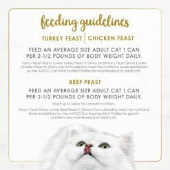 Fancy Feast Gravy Lovers Poultry & Beef Feast Variety Pack Canned Cat Food -Meow Meals 75978 PT8. AC SS1800 V1690484629