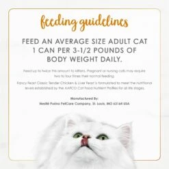 Fancy Feast Classic Tender Chicken & Liver Feast Canned Cat Food -Meow Meals 76027 PT7. AC SS1800 V1688070940