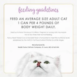 Fancy Feast Flaked Tuna & Mackerel Feast Wet Cat Food -Meow Meals 76061 PT7. AC SS1800 V1700170158