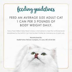 Fancy Feast Grilled Turkey Feast In Gravy Canned Cat Food -Meow Meals 76087 PT8. AC SS1800 V1683829544