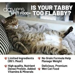 Dave's Pet Food Naturally Healthy 95% Turkey & Turkey Liver Canned Cat Food, 5.5-oz, Case Of 24 -Meow Meals 761846 PT1. AC SS1800 V1674511962