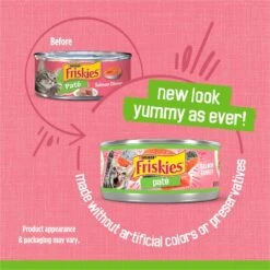 Friskies Pate Salmon Dinner Canned Cat Food -Meow Meals 76196 PT2. AC SS1800 V1700157405