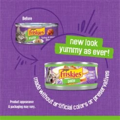 Friskies Classic Pate Turkey & Giblets Dinner Canned Cat Food -Meow Meals 76202 PT2. AC SS1800 V1699369637
