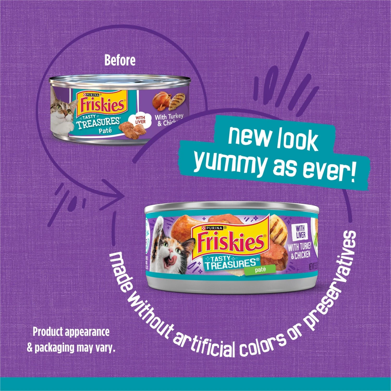 Friskies Tasty Treasures Pate Liver, Turkey & Chicken Wet Cat Food 4 Friskies Tasty Treasures Pate Liver, Turkey & Chicken Wet Cat Food - Image 2