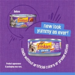 Friskies Savory Shreds With Turkey & Giblets In Gravy Canned Cat Food -Meow Meals 76358 PT1. AC SS1800 V1700162307