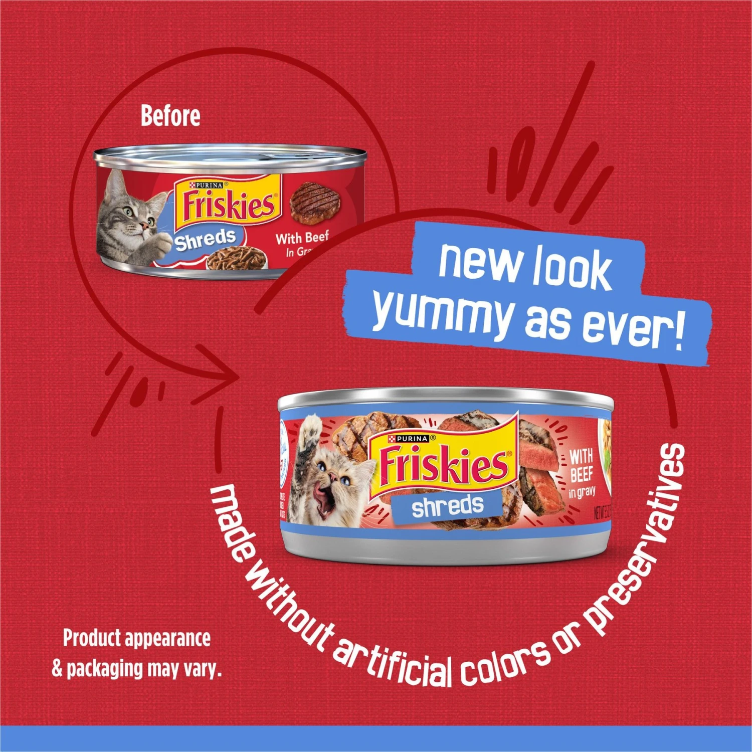 Friskies Savory Shreds With Beef In Gravy Canned Cat Food 4 Friskies Savory Shreds With Beef In Gravy Canned Cat Food - Image 2