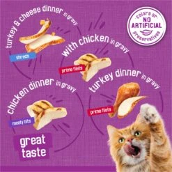 Friskies Poultry Variety Pack Canned Cat Food -Meow Meals 76426 PT2. AC SS1800 V1700161103