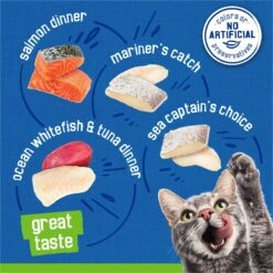 Purina Friskies Seafood Favorites Wet Cat Food Variety Pack, 5.5-oz Can, Case Of 32 -Meow Meals 76428 PT2. AC SS1800 V1700157151