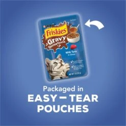 Friskies Gravy Sensations Seafood Favorites Wet Cat Food Pouches -Meow Meals 76513 PT4. AC SS1800 V1699375106
