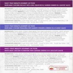 Fancy Feast Medleys White Meat Chicken Recipe Variety Collection Pack Canned Cat Food -Meow Meals 76526 PT6. AC SS1800 V1678378426