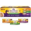 Wellness Complete Health Poultry Favorites Variety Pack Grain-Free Wet Cat Food, 5.5-oz Can, Case Of 12 -Meow Meals 779406 MAIN. AC SS1800 V1676576843