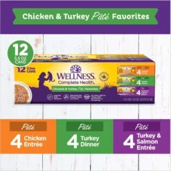 Wellness Complete Health Poultry Favorites Variety Pack Grain-Free Wet Cat Food, 5.5-oz Can, Case Of 12 -Meow Meals 779406 PT1. AC SS1800 V1676653188