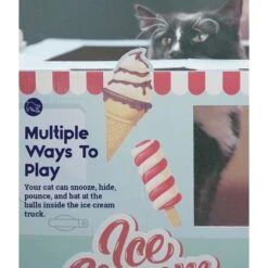 Catstages Kitty Cat Play Condo Ice Cream Truck Cat Toy, Mint -Meow Meals 786934 PT3. AC SS1800 V1682618054