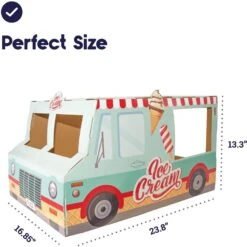Catstages Kitty Cat Play Condo Ice Cream Truck Cat Toy, Mint -Meow Meals 786934 PT4. AC SS1800 V1682618007