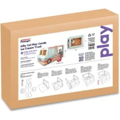 Catstages Kitty Cat Play Condo Ice Cream Truck Cat Toy, Mint -Meow Meals 786934 PT5. AC SS1800 V1682618028