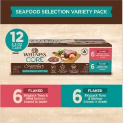 Wellness CORE Signature Select Flaked Sea Variety Pack Wet Cat 14 Wellness CORE Signature Select Flaked Sea Variety Pack Wet Cat -Meow Meals 794838 PT4. AC SS1800 V1679069147