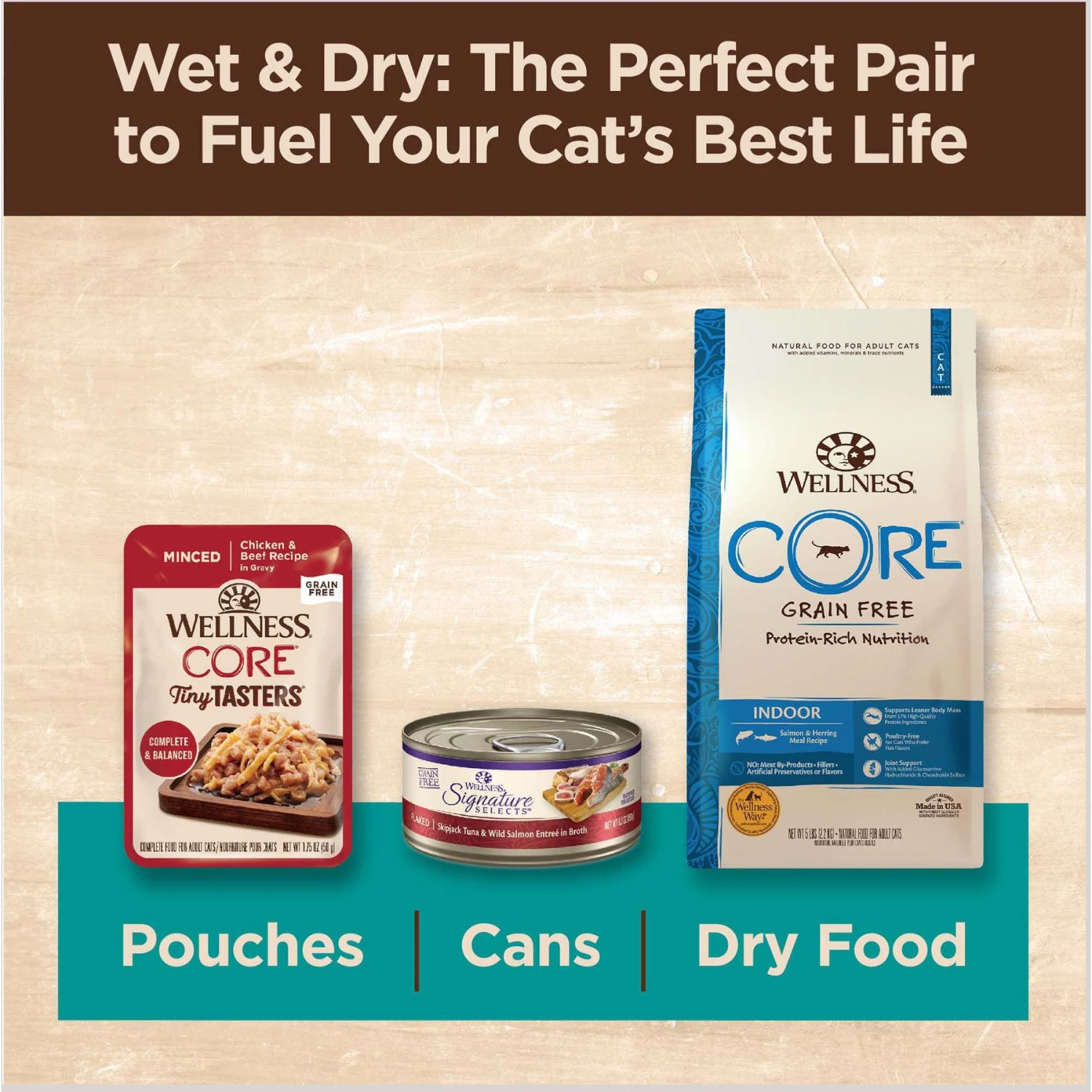 Wellness CORE Signature Select Flaked Sea Variety Pack Wet Cat 10 Wellness CORE Signature Select Flaked Sea Variety Pack Wet Cat - Image 8