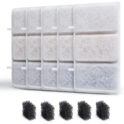 PATPET Pet Water Fountain & Cat Water Dispenser WF01 Replacement Filters, 5 Count