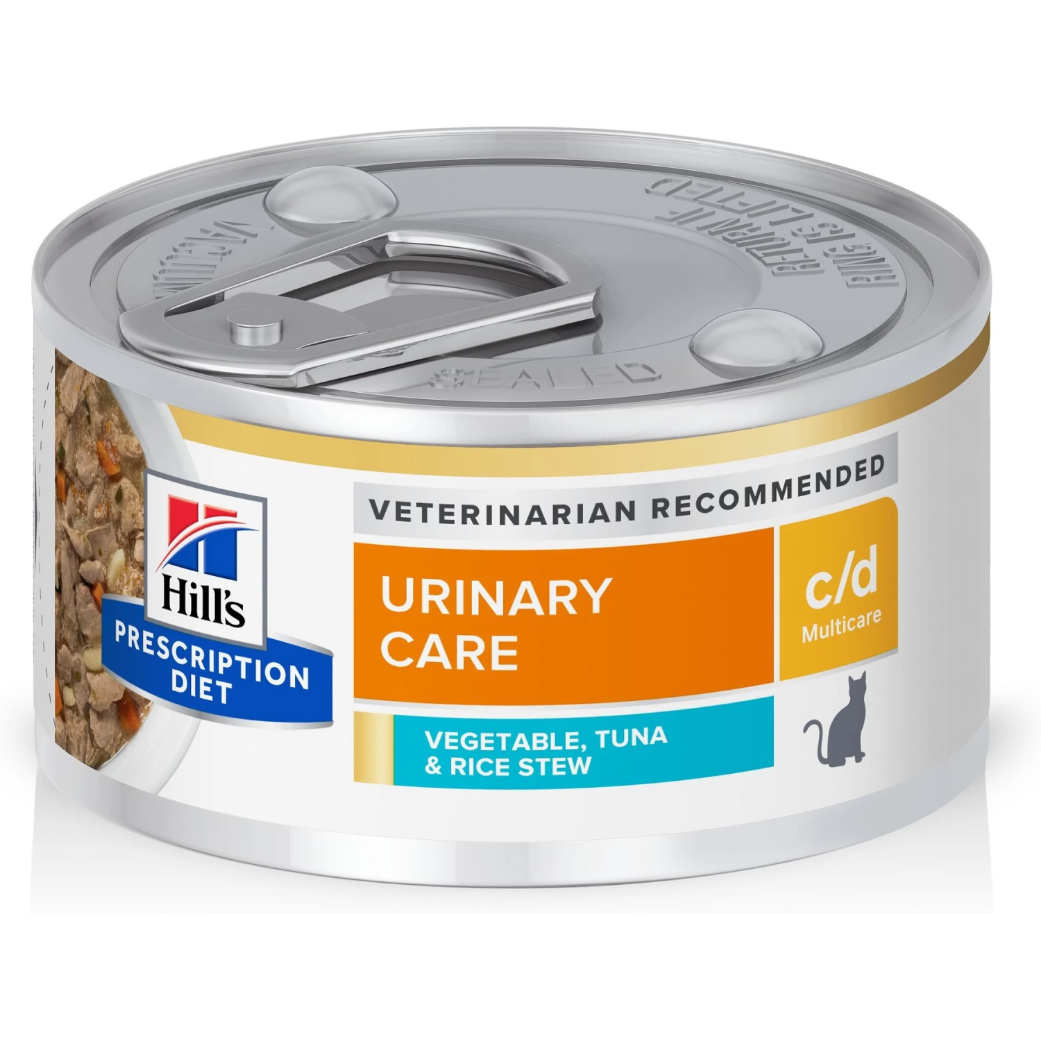 Hill's Prescription Diet C/d Multicare Urinary Care Vegetable, Tuna & Rice Stew Wet Cat Food 3 Hill's Prescription Diet C/d Multicare Urinary Care Vegetable, Tuna & Rice Stew Wet Cat Food