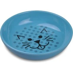 Van Ness Ecoware Non-Skid Cat Dish, Blue -Meow Meals 81501 PT5. AC SS1800 V1628569033