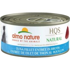 Almo Nature HQS Natural Tuna Fillet Entree In Broth Wet Dog Food, 5.5-oz Can, Case Of 12