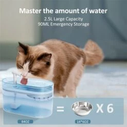 PATPET WF05 Automatic Dog & Cat Water Fountain, Blue 9 PATPET WF05 Automatic Dog & Cat Water Fountain, Blue -Meow Meals 821830 PT2. AC SS1800 V1681238581