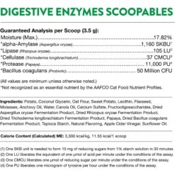 NaturVet Scoopables Digestive Enzymes Cat Supplement, 5.5-oz Bag -Meow Meals 825102 PT2. AC SS1800 V1681996476