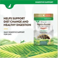 NaturVet Scoopables Digestive Enzymes Cat Supplement, 5.5-oz Bag -Meow Meals 825102 PT4. AC SS1800 V1682004186