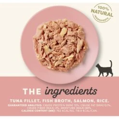 Applaws Limited Ingredient Tuna & Salmon In Broth Canned Wet Cat Food, 5.5-oz Can, Case Of 24 -Meow Meals 836246 PT2. AC SS1800 V1685461075