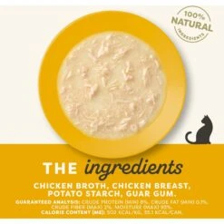 Applaws Chicken Breast In Gravy Limited Ingredient Canned Wet Cat Food, 2.47-oz Can, Case Of 24 -Meow Meals 836262 PT2. AC SS1800 V1685468012