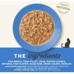 Applaws Tuna Fillet With Crab Recipe In Gravy Limited Ingredient Cat Food Pots, 2.12-oz Pot, Case Of 18 -Meow Meals 836374 PT3. AC SS1800 V1685464136