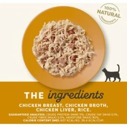 Applaws Chicken Breast With Chicken Liver In Broth Limited Ingredient Cat Food Pots, 2.12-oz Pot, Case Of 18 -Meow Meals 836406 PT2. AC SS1800 V1687890265