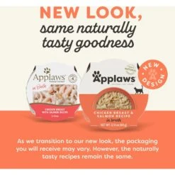 Applaws Chicken Breast With Salmon In Broth Limited Ingredient Cat Food Pots, 2.12-oz Pot, Case Of 18 -Meow Meals 836422 PT1. AC SS1800 V1685461156