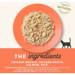 Applaws Chicken Breast With Salmon In Broth Limited Ingredient Cat Food Pots, 2.12-oz Pot, Case Of 18 -Meow Meals 836422 PT2. AC SS1800 V1685465440