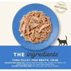 Applaws Tuna With Crab Broth Limited Ingredient Wet Cat Food, 2.47-oz Pouch, Case Of 12 11 Applaws Tuna With Crab Broth Limited Ingredient Wet Cat Food, 2.47-oz Pouch, Case Of 12 -Meow Meals 836534 PT2. AC SS1800 V1685471339