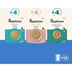 Applaws Variety Of Flavors In Mousse Limited Ingredient Wet Cat Food, 2.47-oz Pouch, Case Of 12 -Meow Meals 836630 PT4. AC SS1800 V1687883154