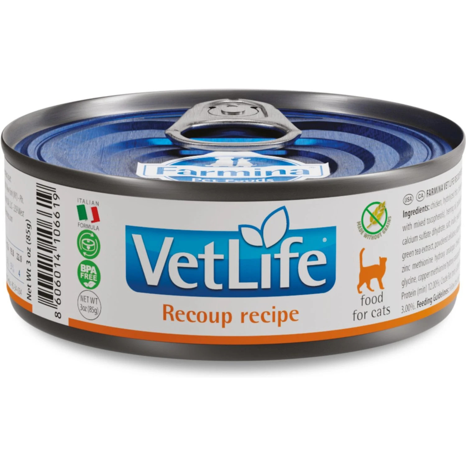 Farmina Vet Life Recoup Recipe Wet Cat Food, 3-oz Can, Case Of 12 3 Farmina Vet Life Recoup Recipe Wet Cat Food, 3-oz Can, Case Of 12