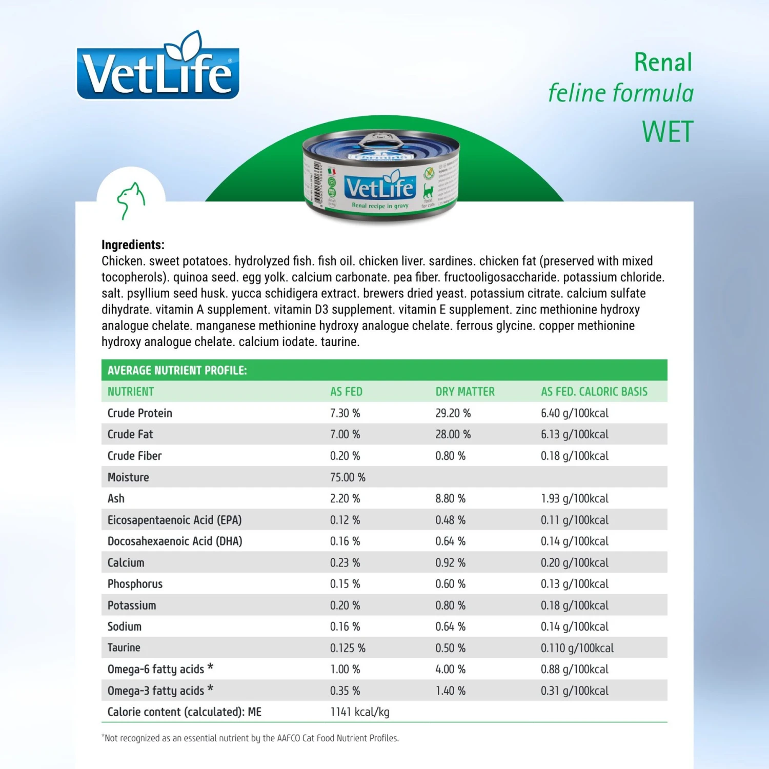 Farmina Vet Life Cat Renal Recipe In Gravy Wet Cat Food 7 Farmina Vet Life Cat Renal Recipe In Gravy Wet Cat Food - Image 5