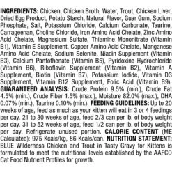 Blue Buffalo Wilderness Wild Delights Flaked Chicken & Trout In Tasty Gravy For Kittens Grain-Free Canned Cat Food -Meow Meals 84189 PT2. AC SS1800 V1646792241