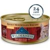 Blue Buffalo Wilderness Rocky Mountain Recipe Flaked Red Meat Feast Adult Grain-Free Canned Cat Food -Meow Meals 84211 MAIN. AC SS1800 V1646779732